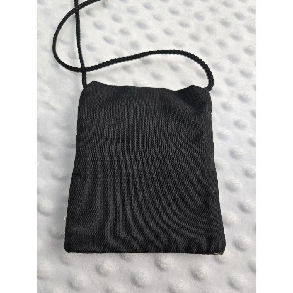 Pivot Point Cosmetology Change Purse Black Crossbody Double Zip Slots Hair Clips